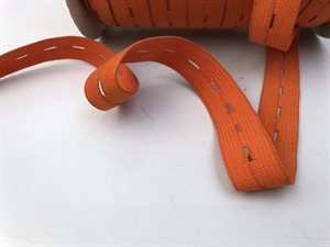 Knaphul elastik - orange, 20 mm